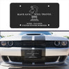 Have Gun Will Travel-Marines-Camouflage-License Plate